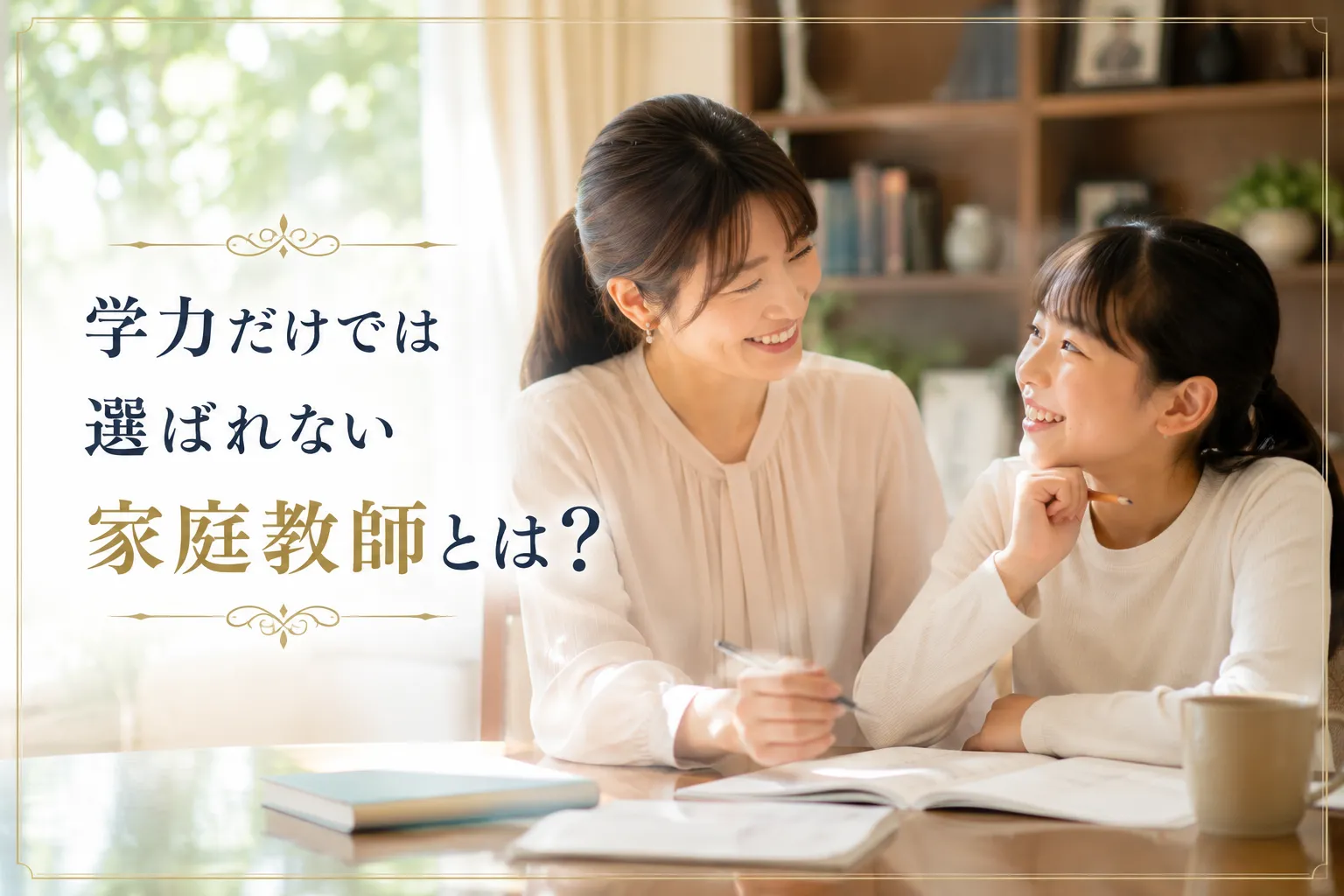 学力だけでは選ばれない家庭教師とは？