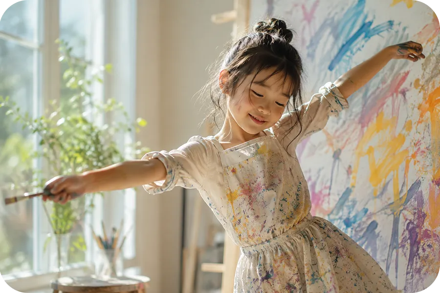 自由な表現を楽しみながら感性を育む子ども｜Baby-J 芸術・創造