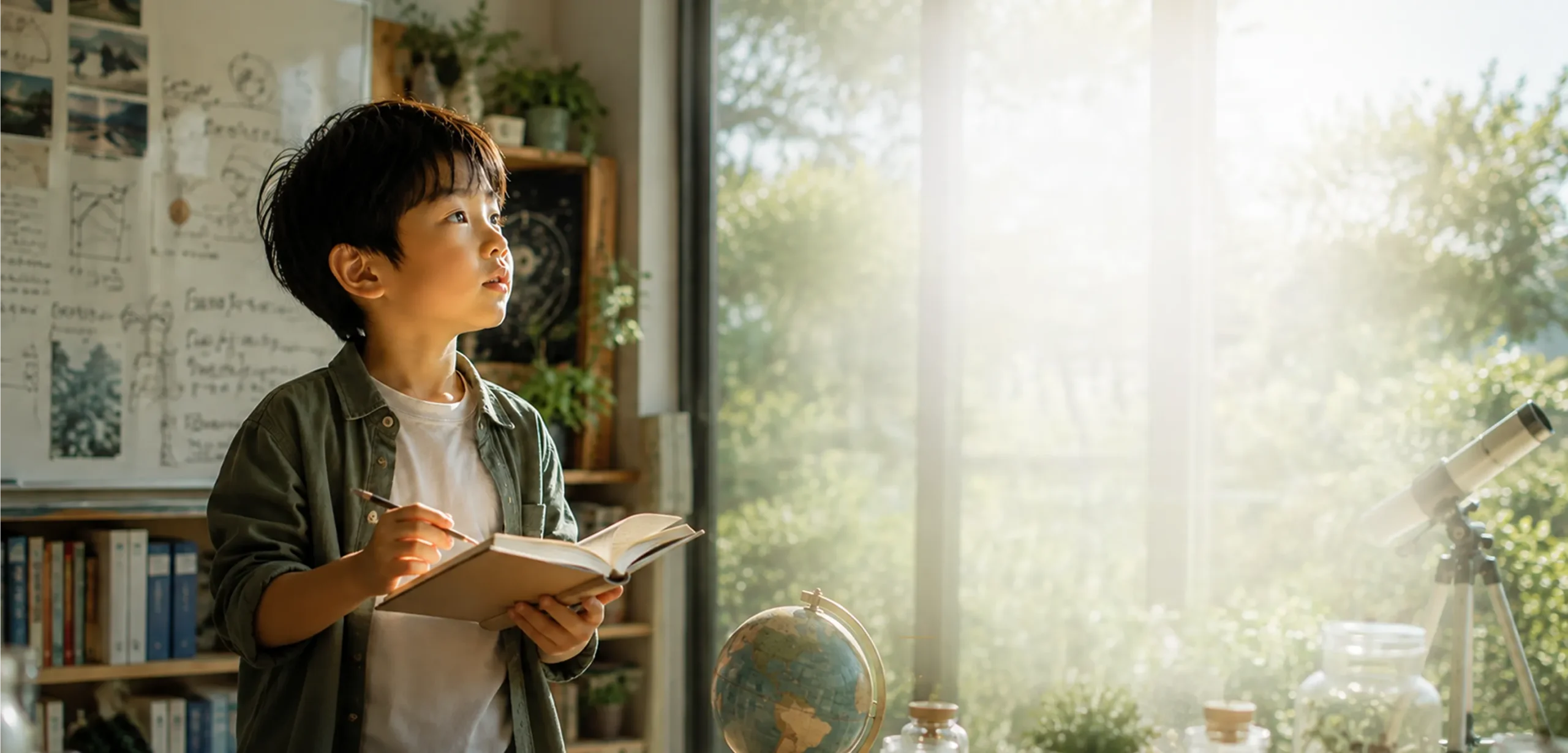 家庭教師と一緒にデジタル・専門分野の学びに取り組み、好奇心を未来へ広げていく子ども