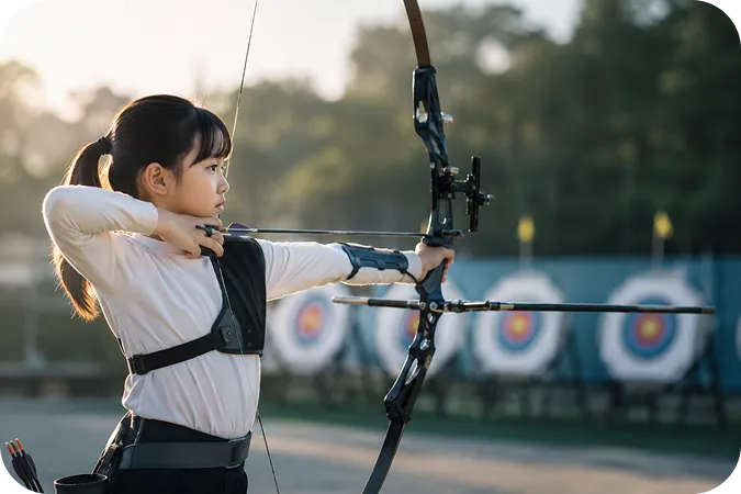 アーチェリーを学び、集中して考える経験を自分で判断する力につなげる子ども｜Baby-J Sports